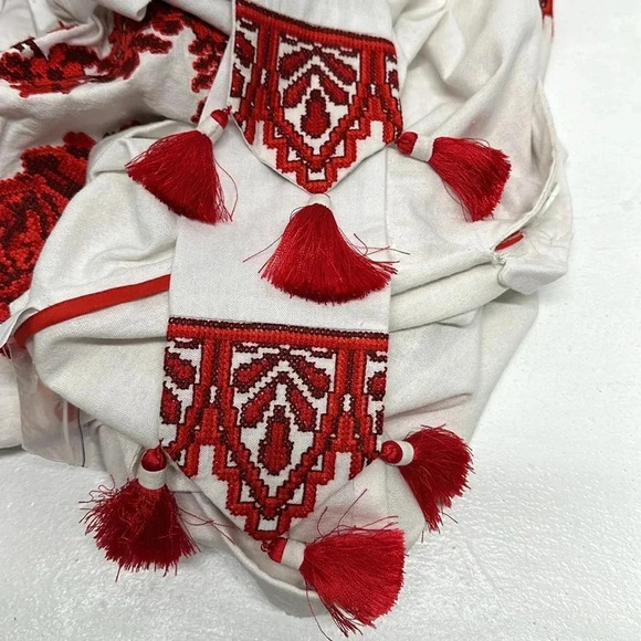 Yuliya Magdych Gzhel One Shoulder Playsuit Jumpsuit Dress Shorts Embroidered 1 - Picture 7 of 7